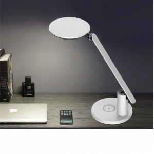 High Luminous LED desk lamp with QI wireless charging and dual dimming