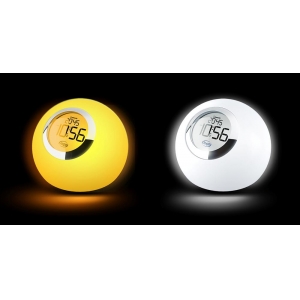 Color changing table lamp clock