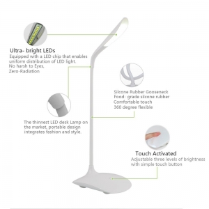 Fashion Wind Desk Lamp, flexible LED table lamp, rechargeable LED night light