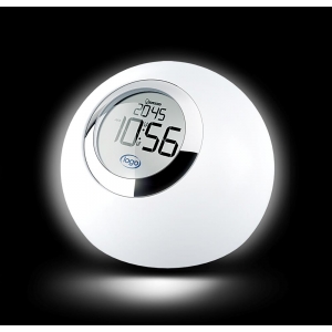 Color changing table lamp clock