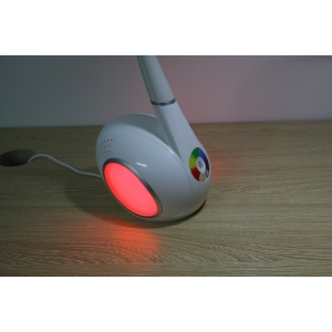 Swan LED table lamp with color changing base, Flexible LED table lamp, LED table lamp with night light